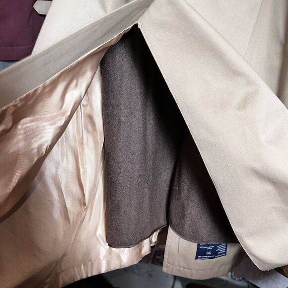 Hart Schaffner Marx Men's Burnett Trench Coat sz 44 - Picture 11 of 14